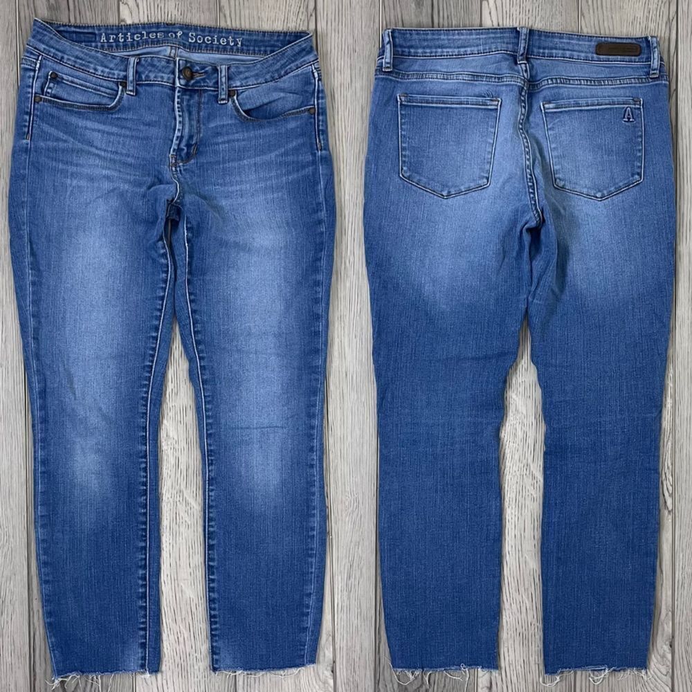 Articles of Society Women Size 27 Cotton Denim Stretch Skinny Leg Ankle Jeans